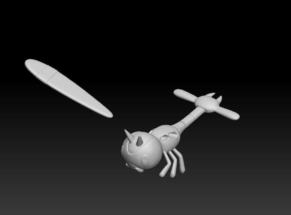 Pokemon Yanma Yanmega 3D print model_3