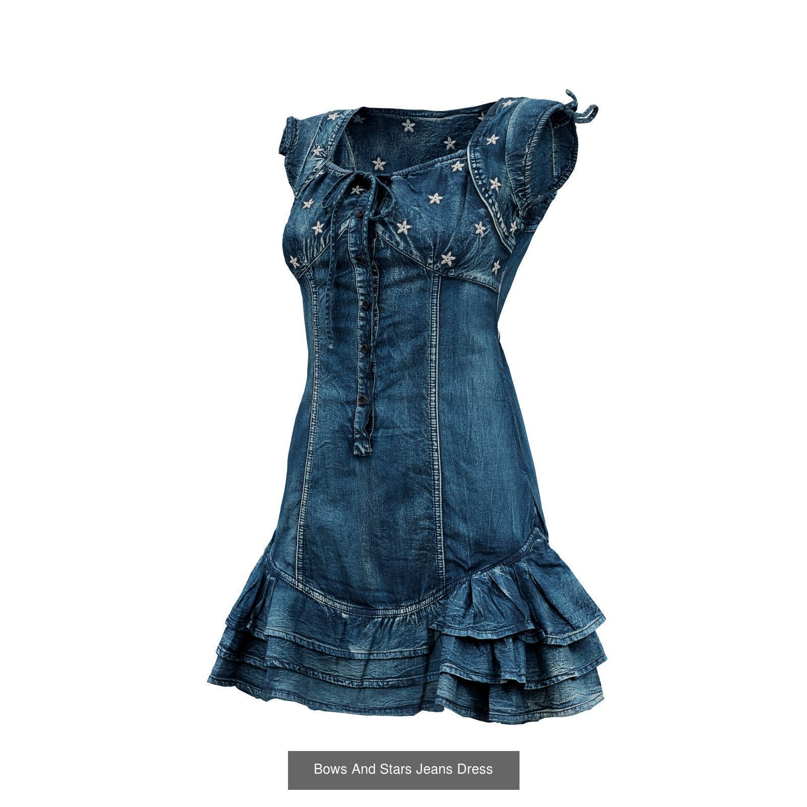 20 Edgy Dress 3D Model Collection_5