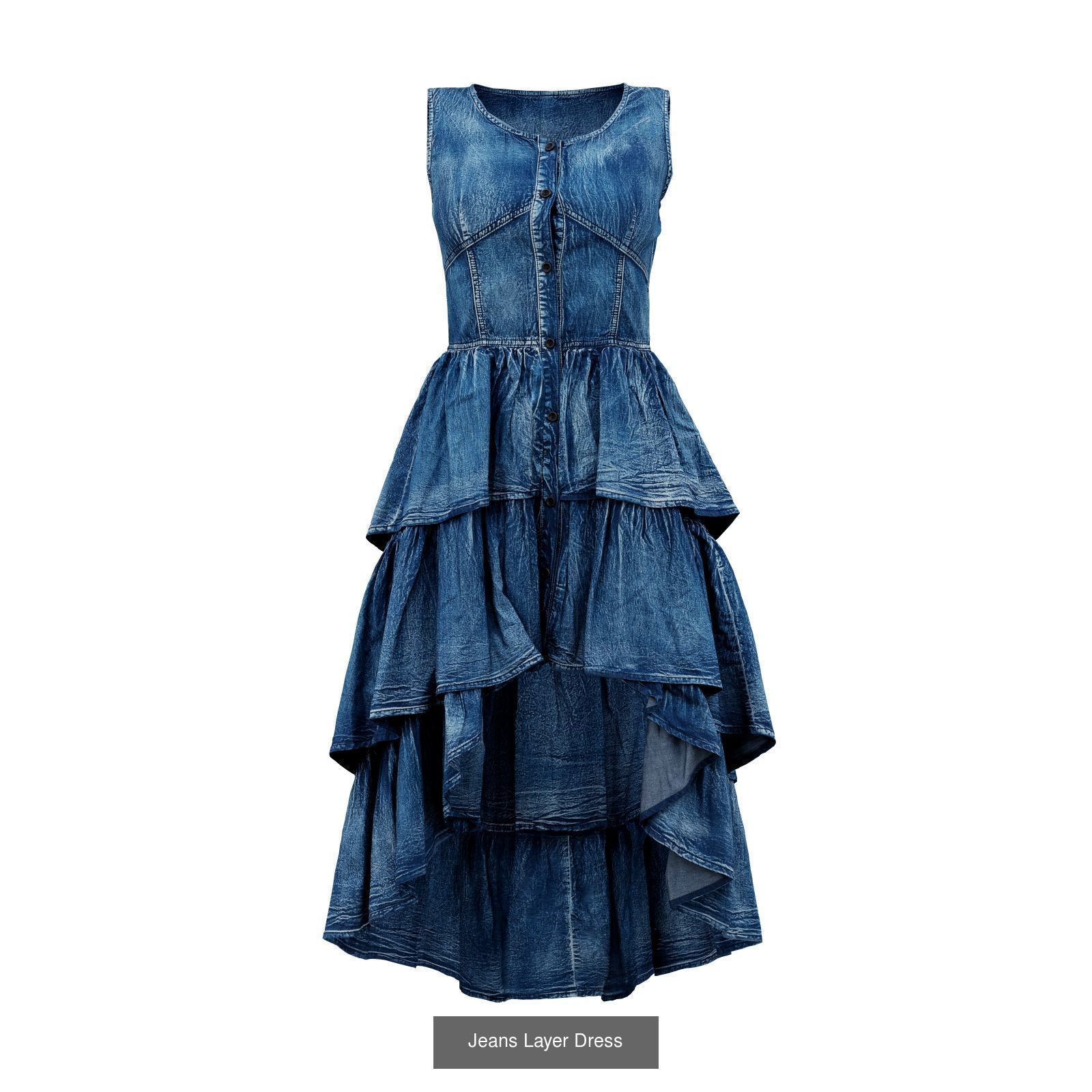 20 Edgy Dress 3D Model Collection_11