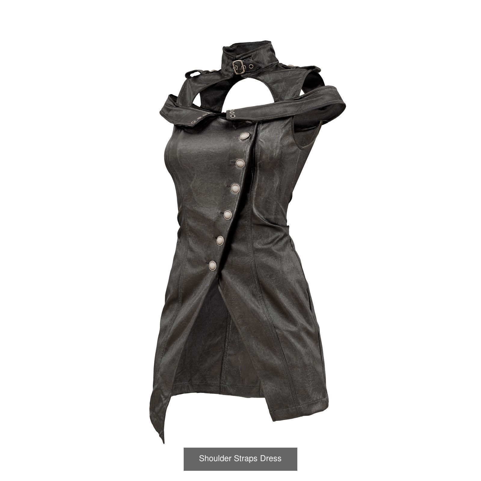 20 Edgy Dress 3D Model Collection_7