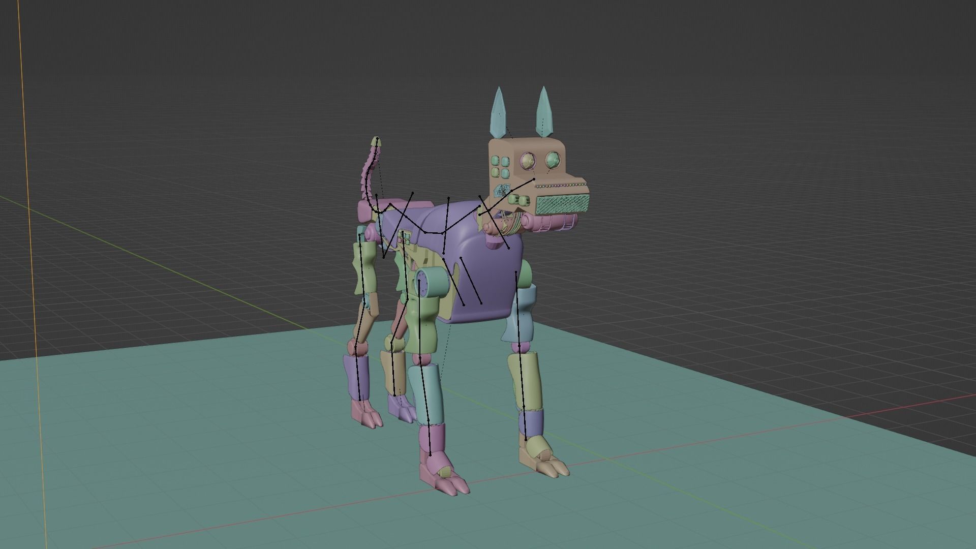 robot dogs name analog and bruno 3D model_8