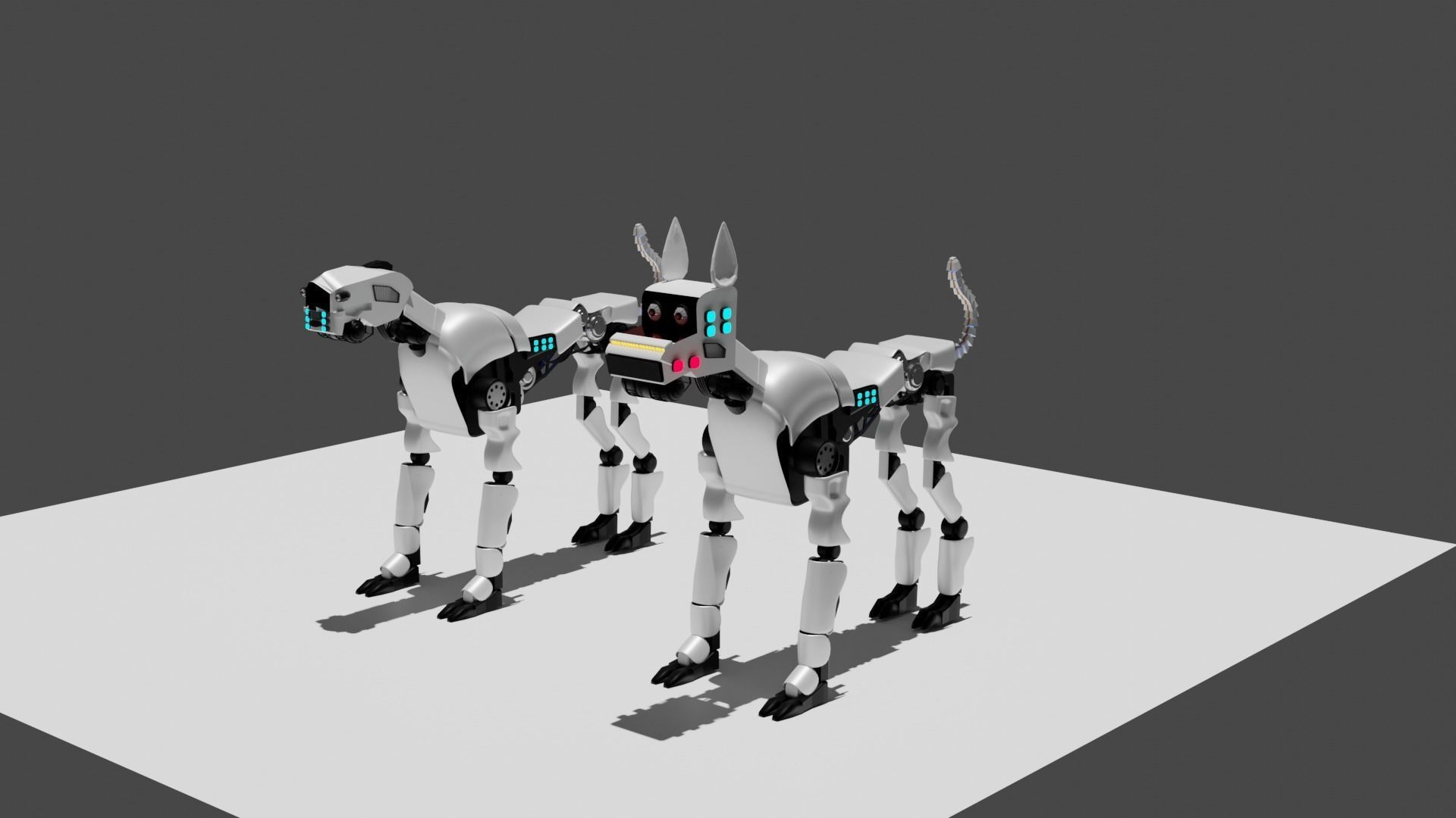 robot dogs name analog and bruno 3D model_1