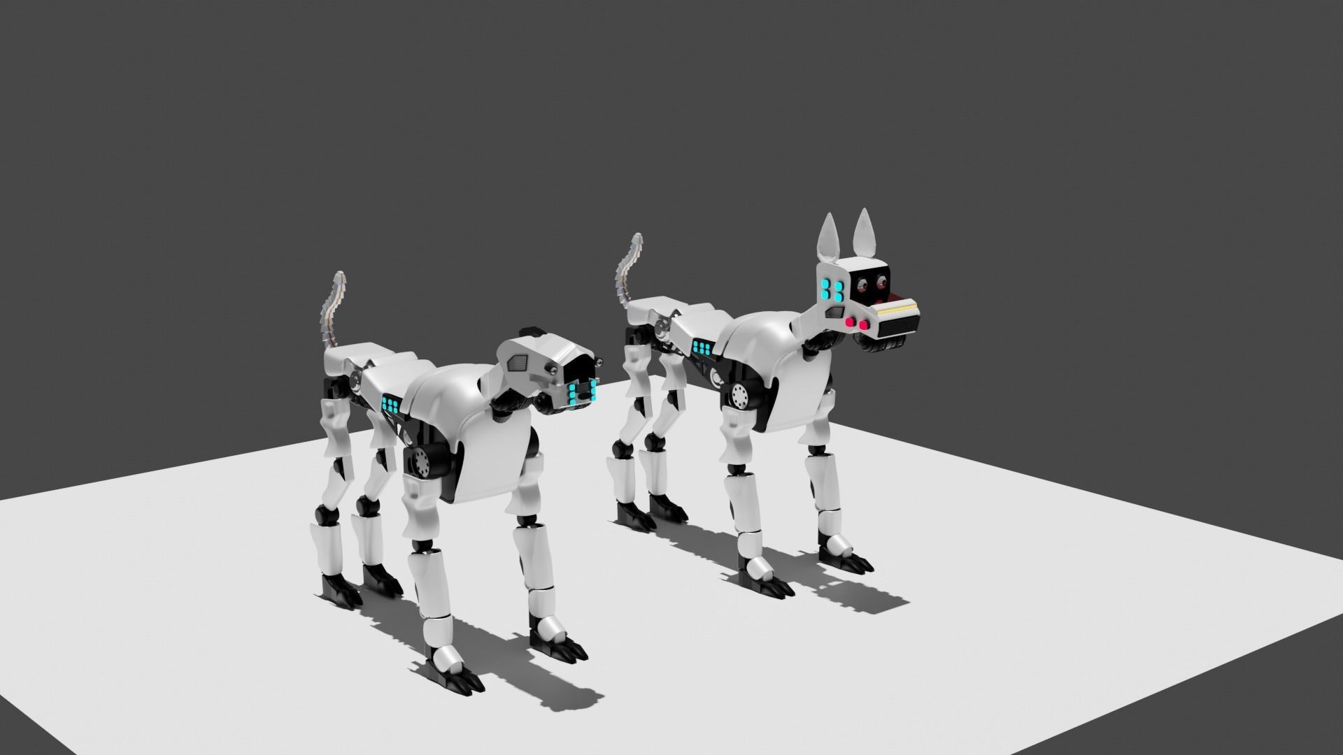 robot dogs name analog and bruno 3D model_2