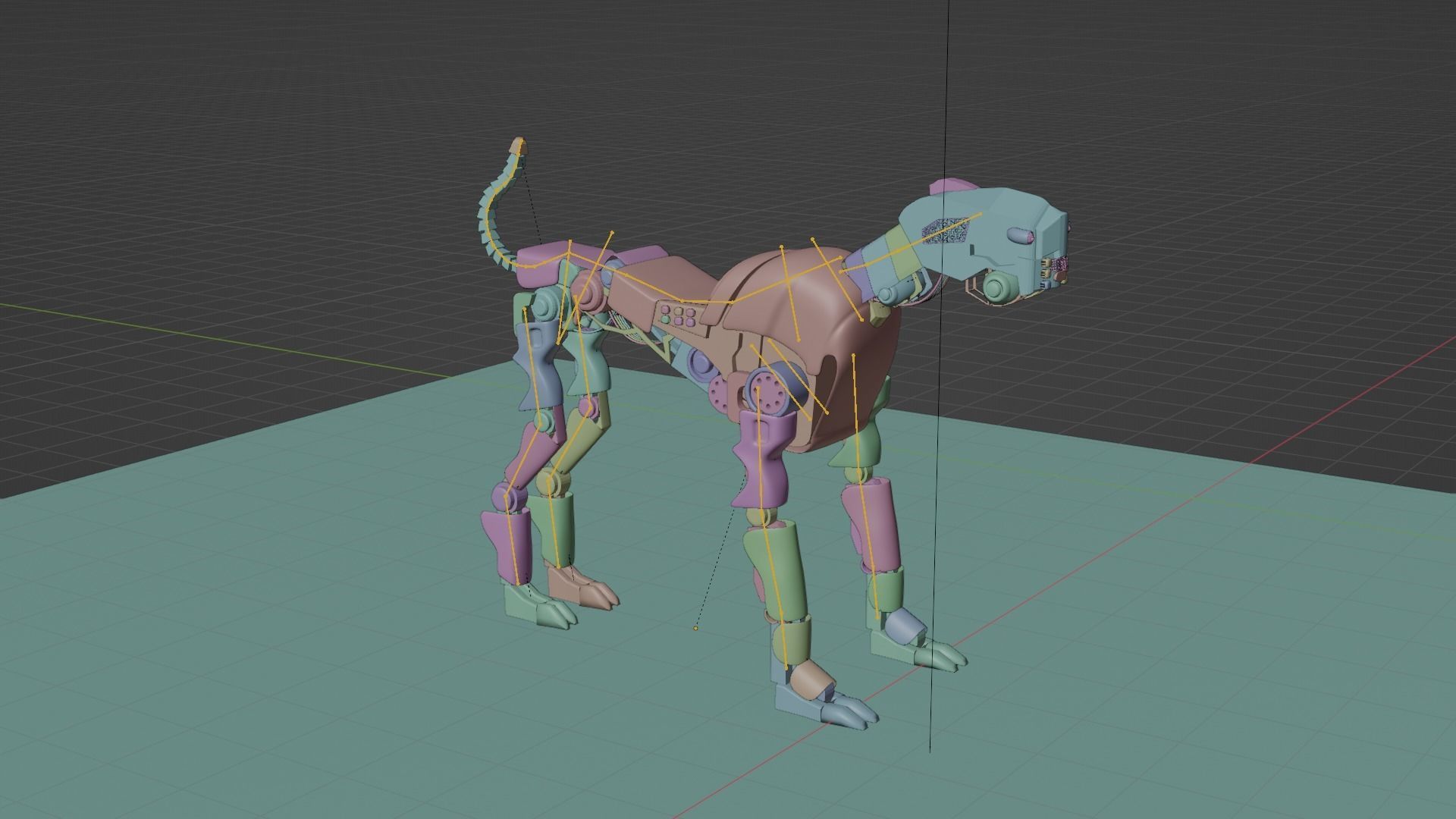 robot dogs name analog and bruno 3D model_14