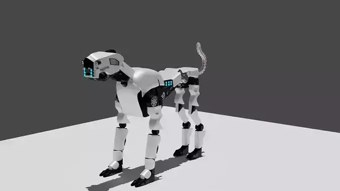 robot dogs name analog and bruno 3D model