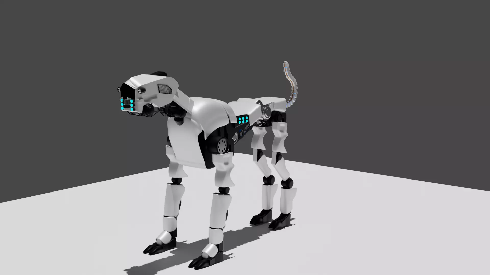 robot dogs name analog and bruno 3D model_0