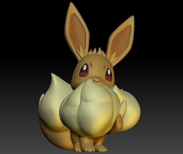 Pokemon Gigantamax Eevee 3D print model
