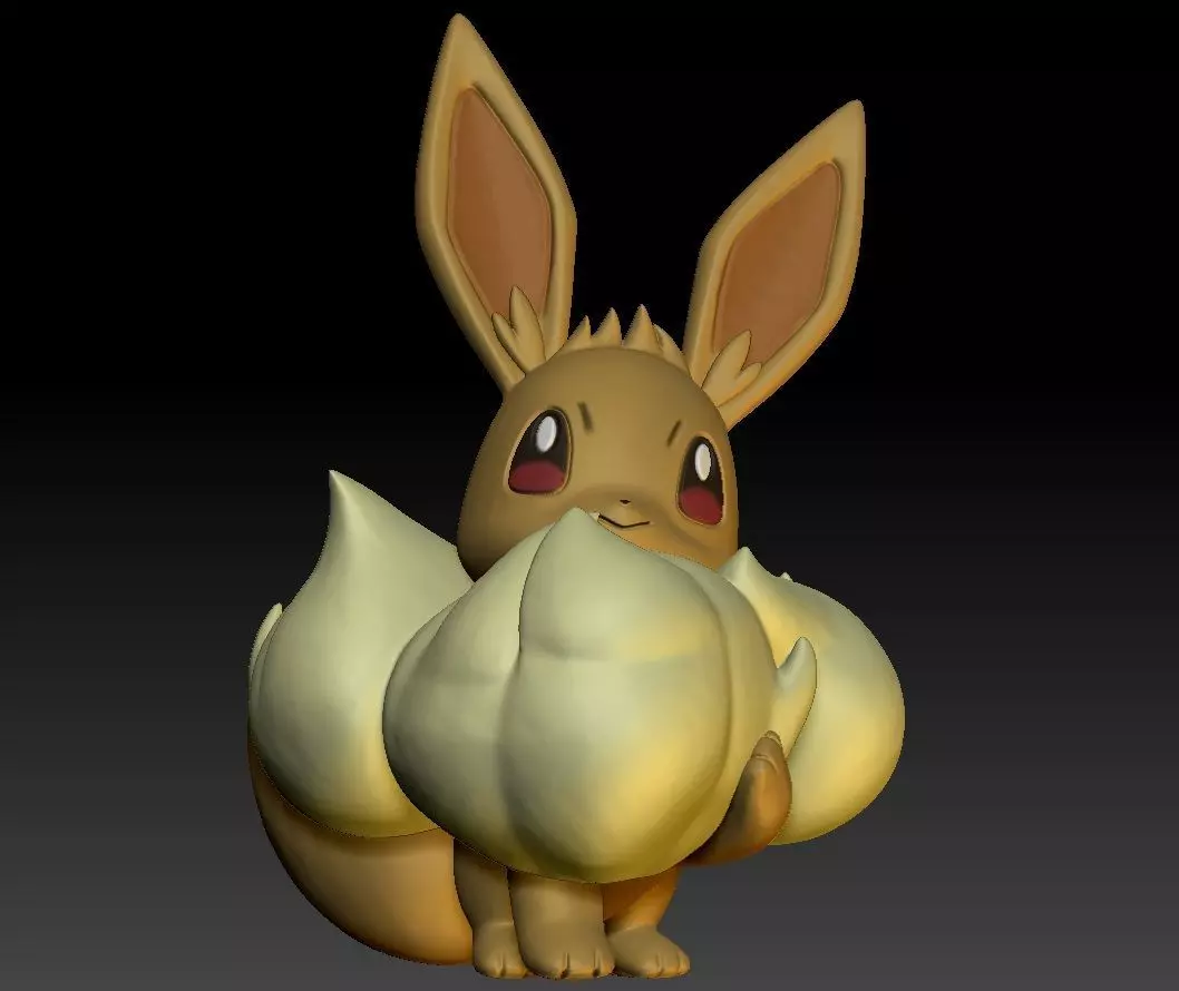 Pokemon Gigantamax Eevee 3D print model_0