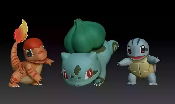 Pokemon Clone Bulbasaur Charmander Squirtle