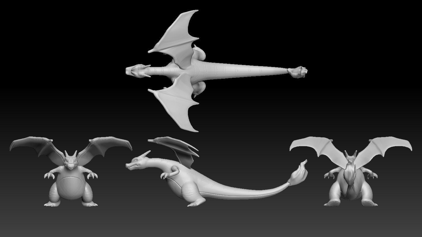 Pokemon Clone Venusaur Charizard Blastoise 3D print model_2