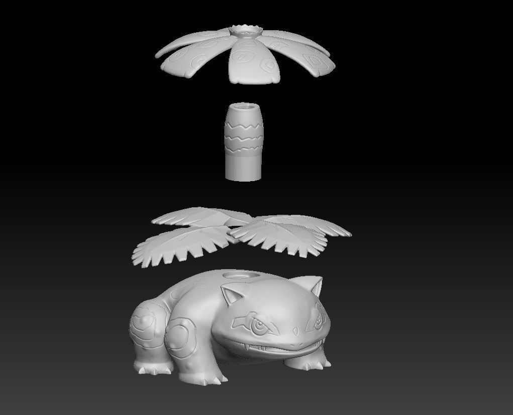 Pokemon Clone Venusaur Charizard Blastoise 3D print model_4