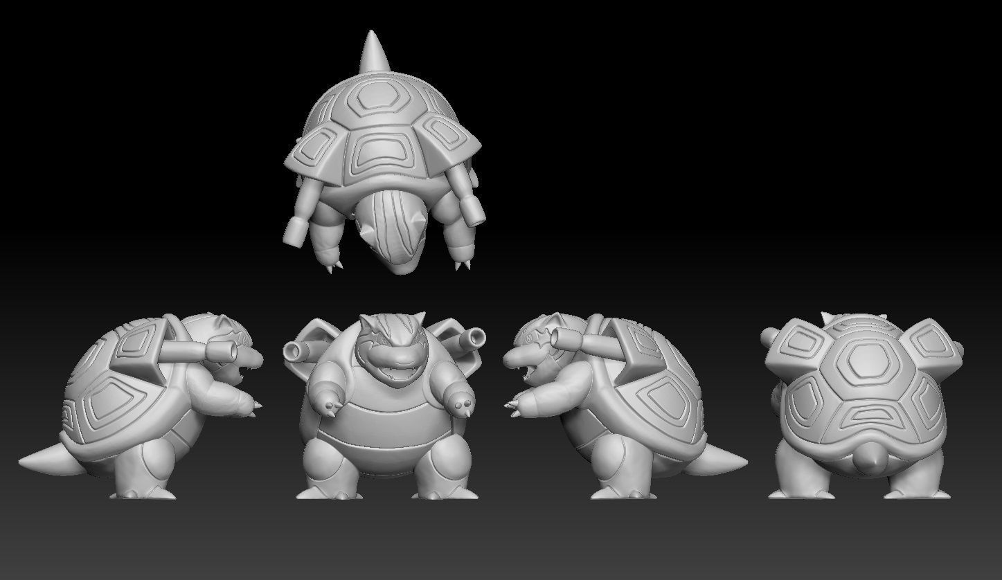 Pokemon Clone Venusaur Charizard Blastoise 3D print model_3