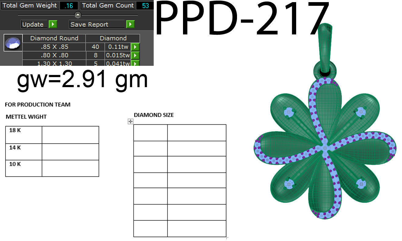 Women pendant 3dm render detail  3D print model_18