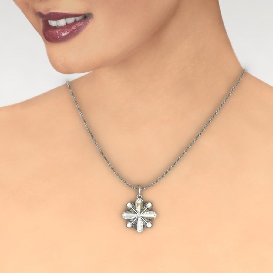Women pendant 3dm render detail  3D print model_15