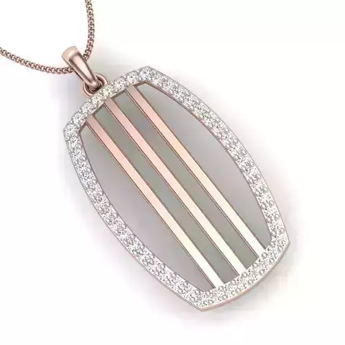 Women pendant 3dm render detail