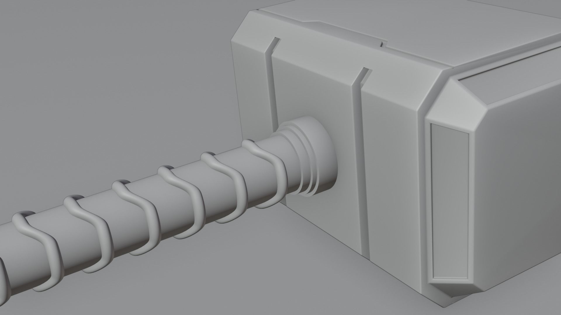 Thor hammer Mjolnir 3D model_9