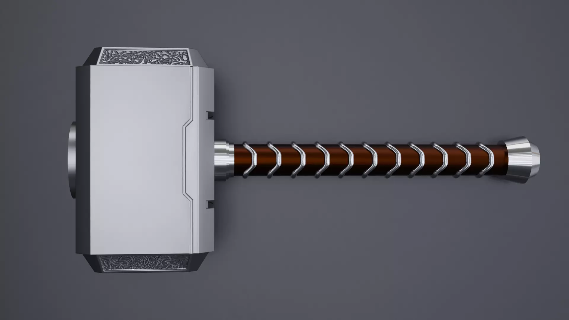 Thor hammer Mjolnir 3D model_0