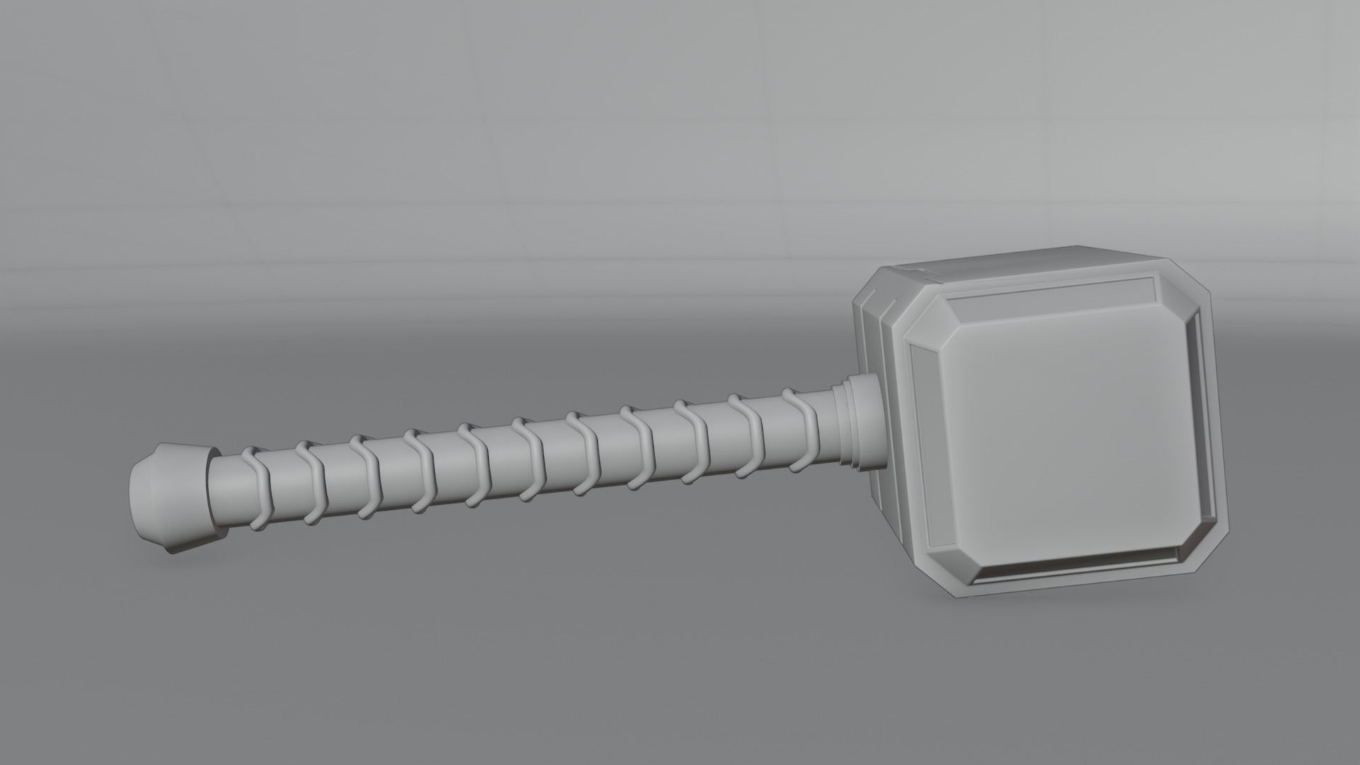 Thor hammer Mjolnir 3D model_6