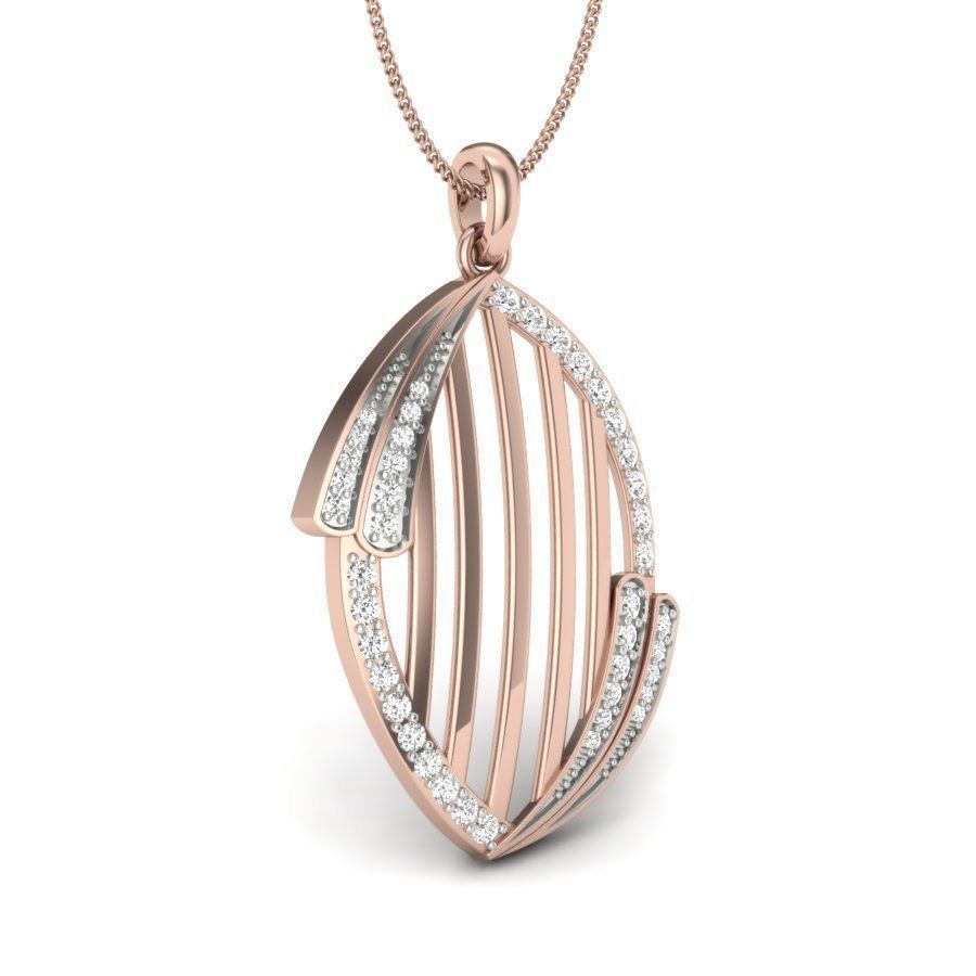 Diamond Pendant for Women 3D print model_9