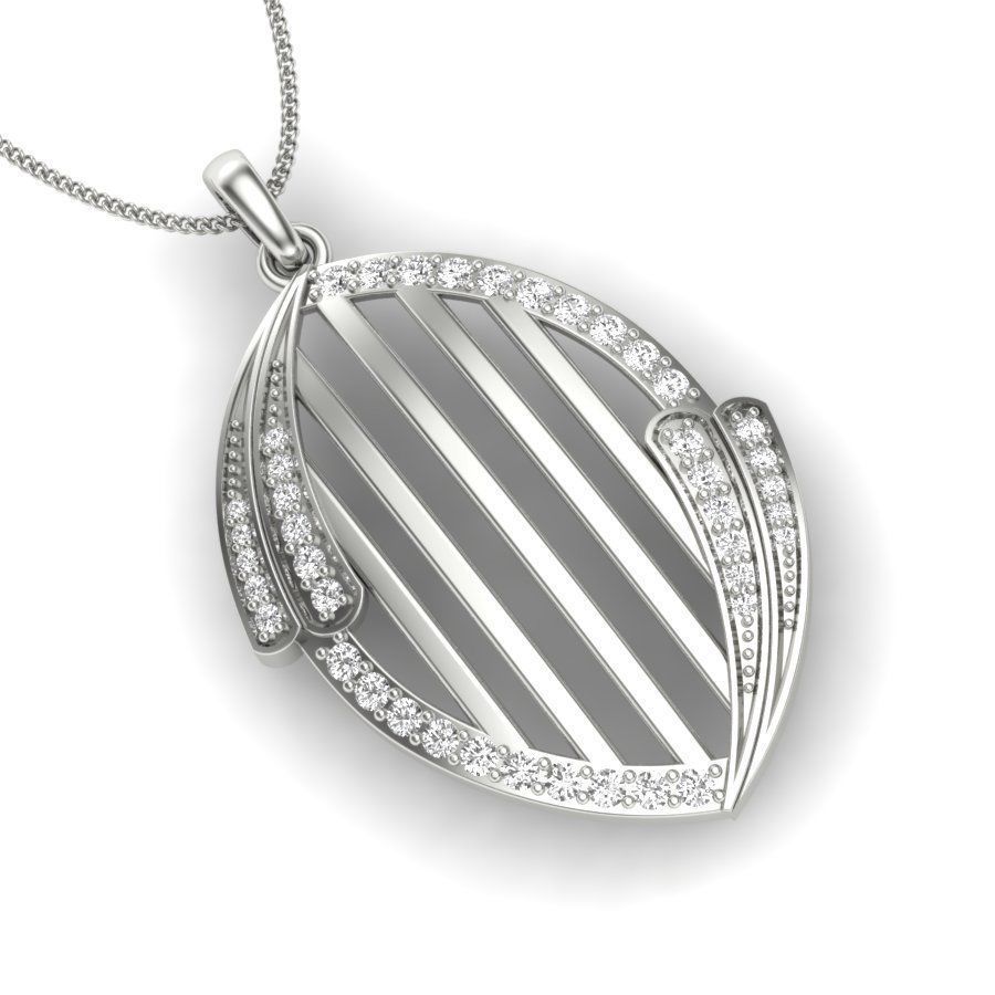 Diamond Pendant for Women 3D print model_14