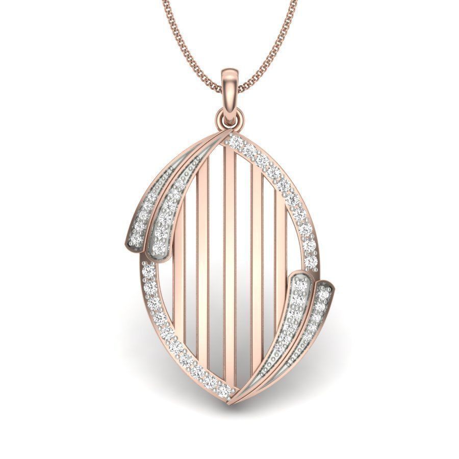 Diamond Pendant for Women 3D print model_8