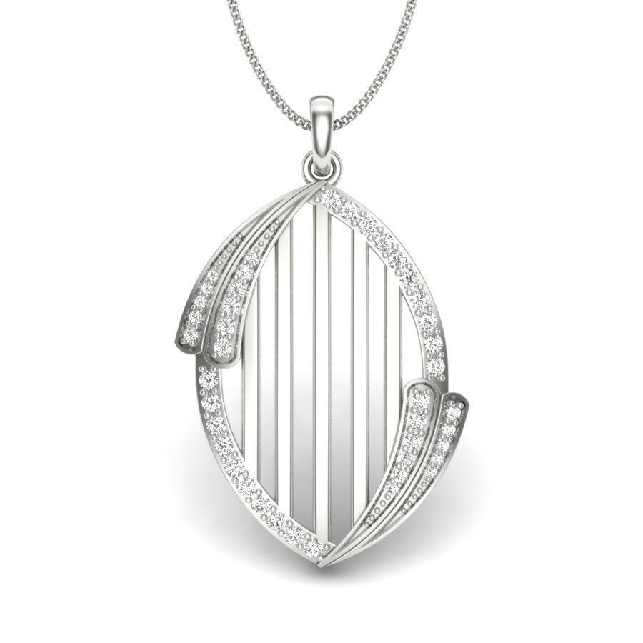 Diamond Pendant for Women 3D print model_13