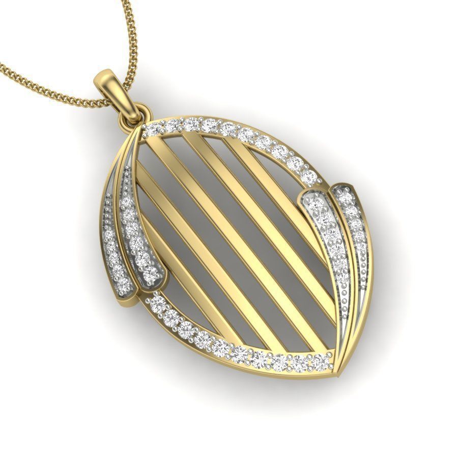 Diamond Pendant for Women 3D print model_1
