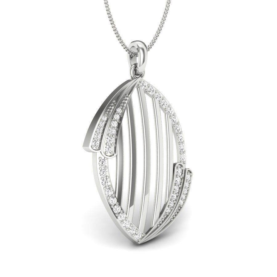 Diamond Pendant for Women 3D print model_6