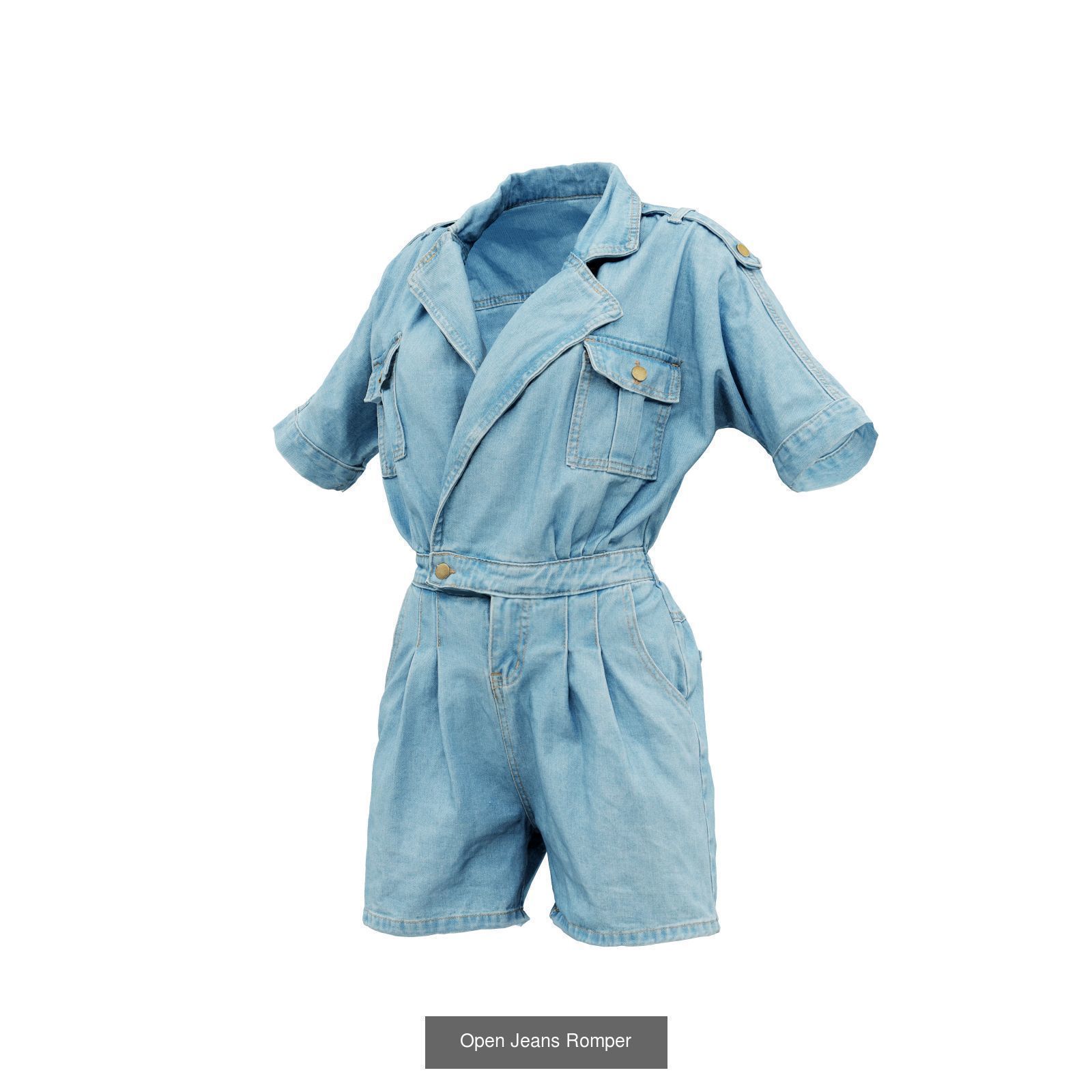 16 Combos Rompers and Swimsuits 3D Model Collection_11