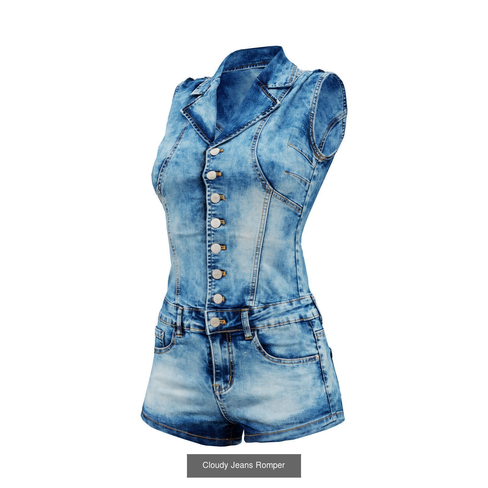 16 Combos Rompers and Swimsuits 3D Model Collection_13