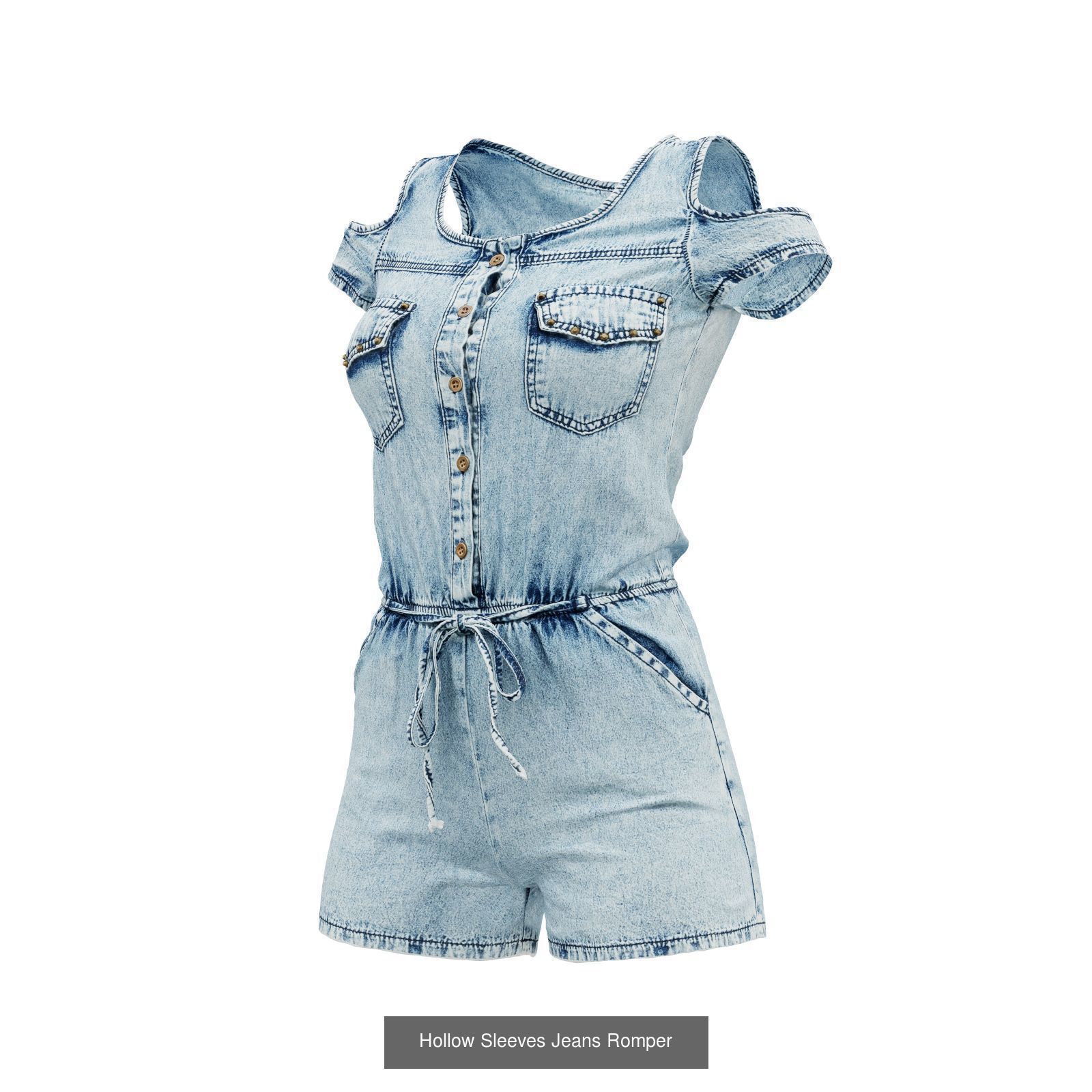 16 Combos Rompers and Swimsuits 3D Model Collection_6