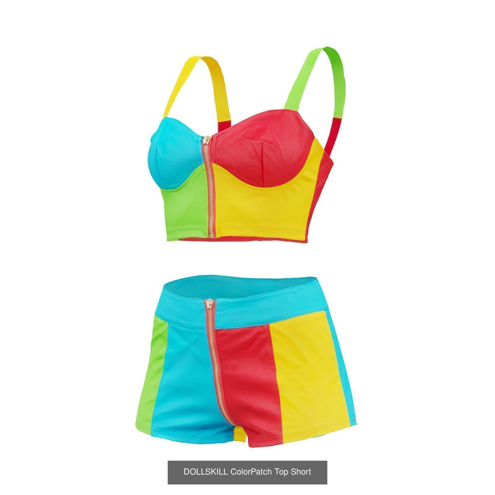 16 Combos Rompers and Swimsuits 3D Model Collection_1