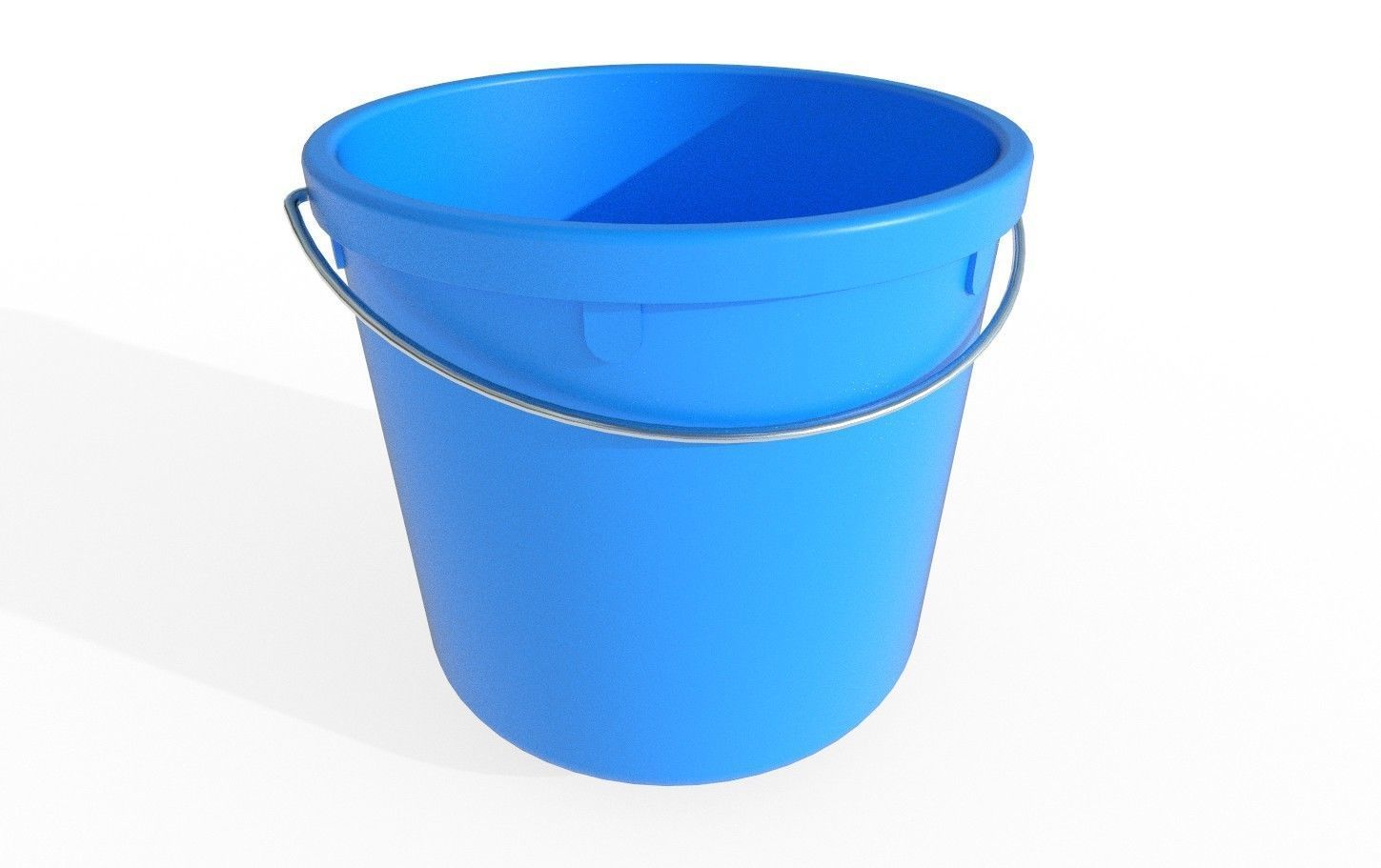 Plastic Bucket M1 Low-poly 3D model_1