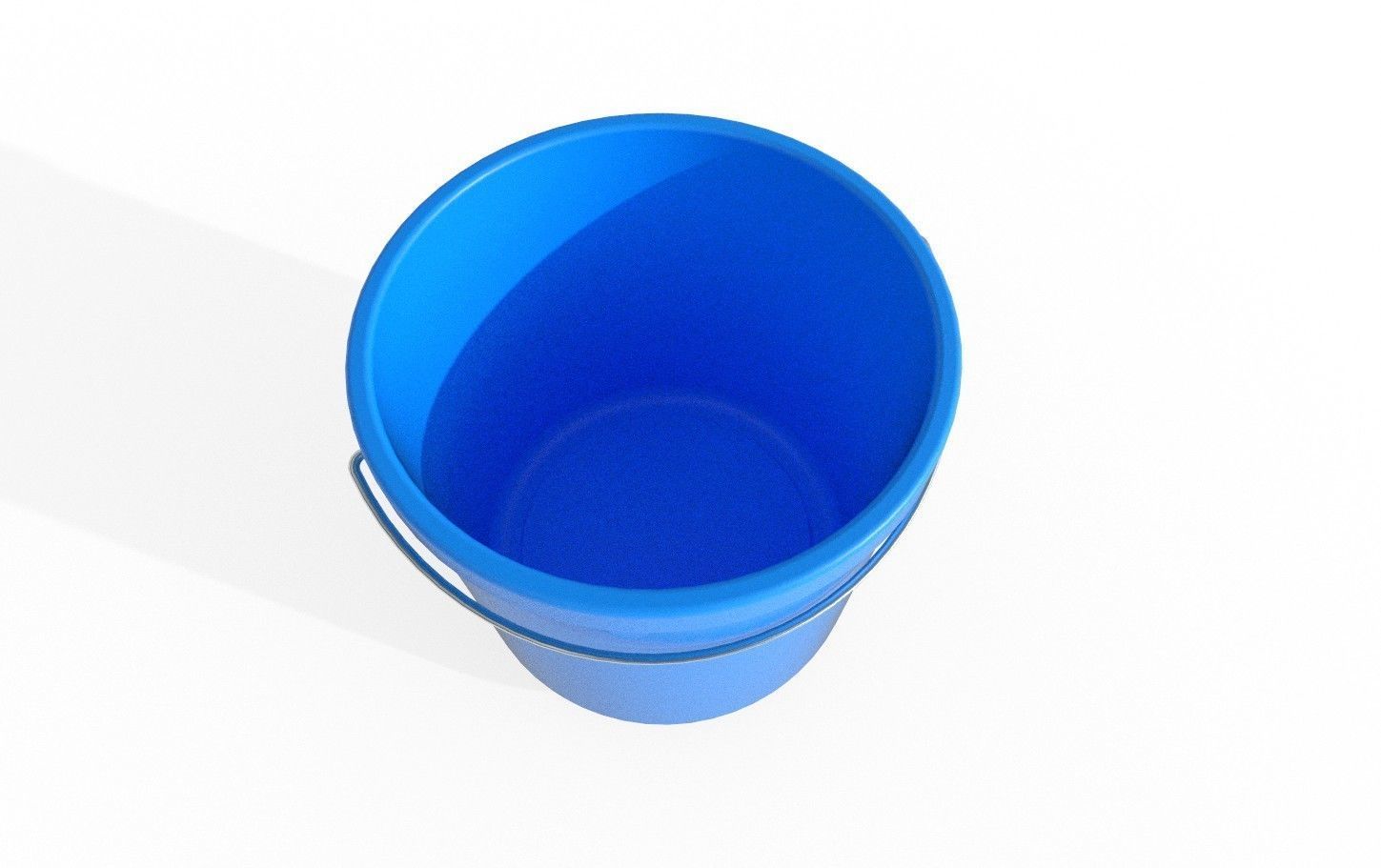Plastic Bucket M1 Low-poly 3D model_16