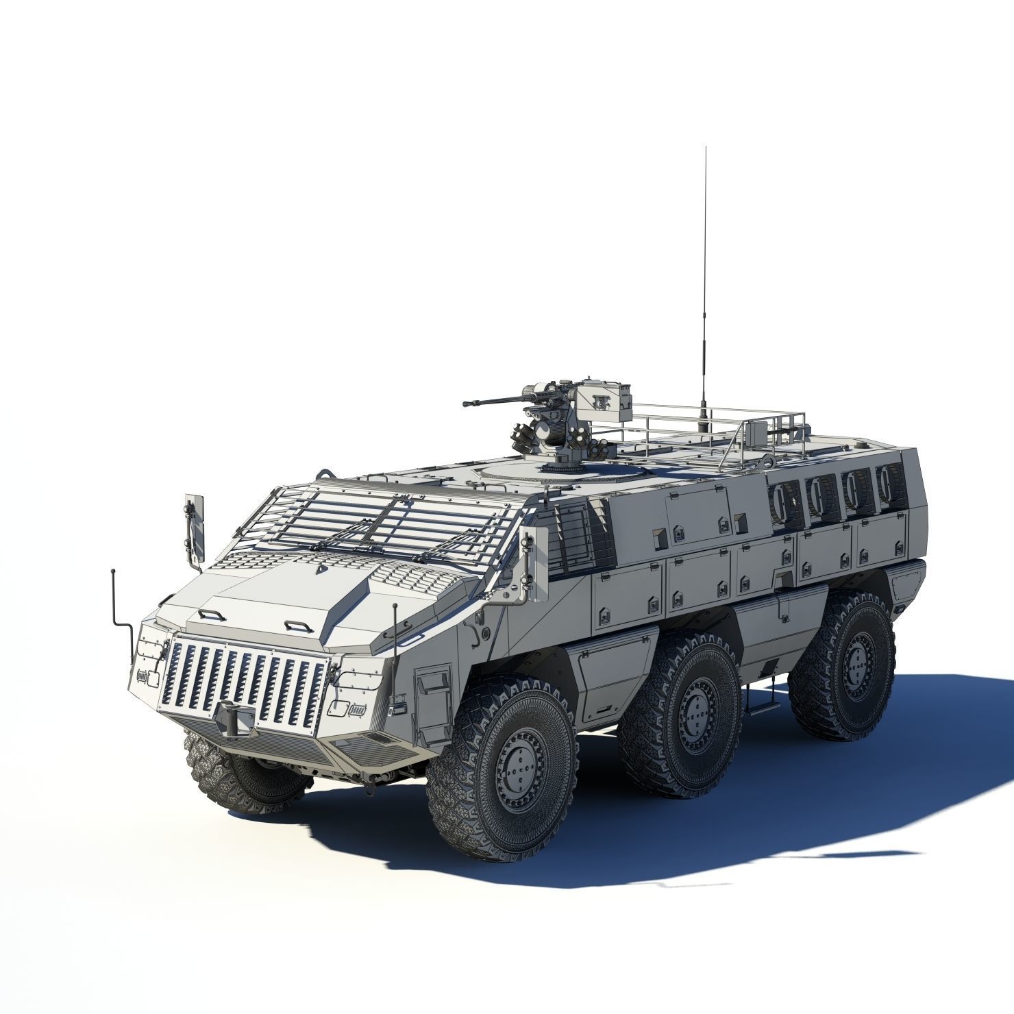 Mbombe 6x6 IFV 3D model_9