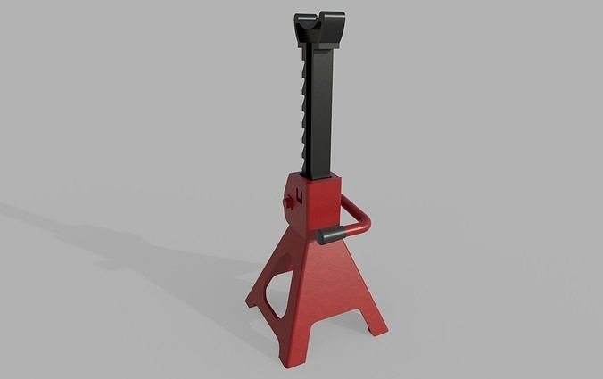 Jack Stand M1 Low-poly 3D model 5