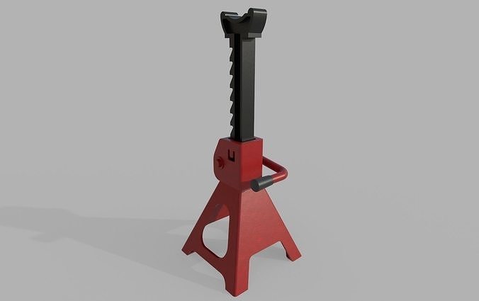 Jack Stand M1 Low-poly 3D model 4