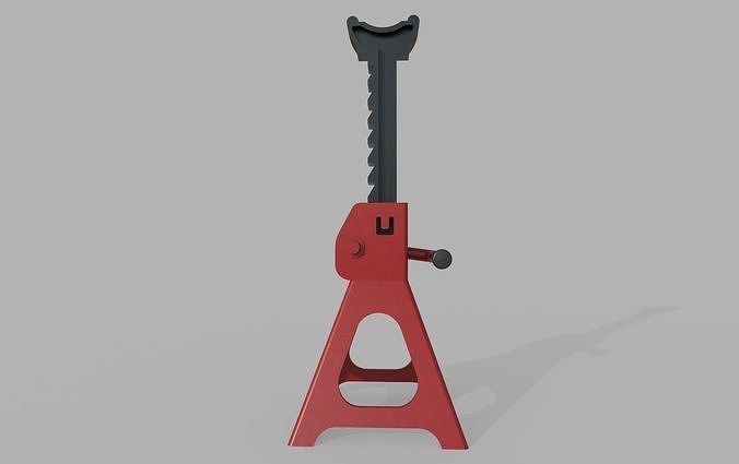 Jack Stand M1 Low-poly 3D model 2