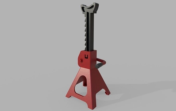 Jack Stand M1 Low-poly 3D model 3