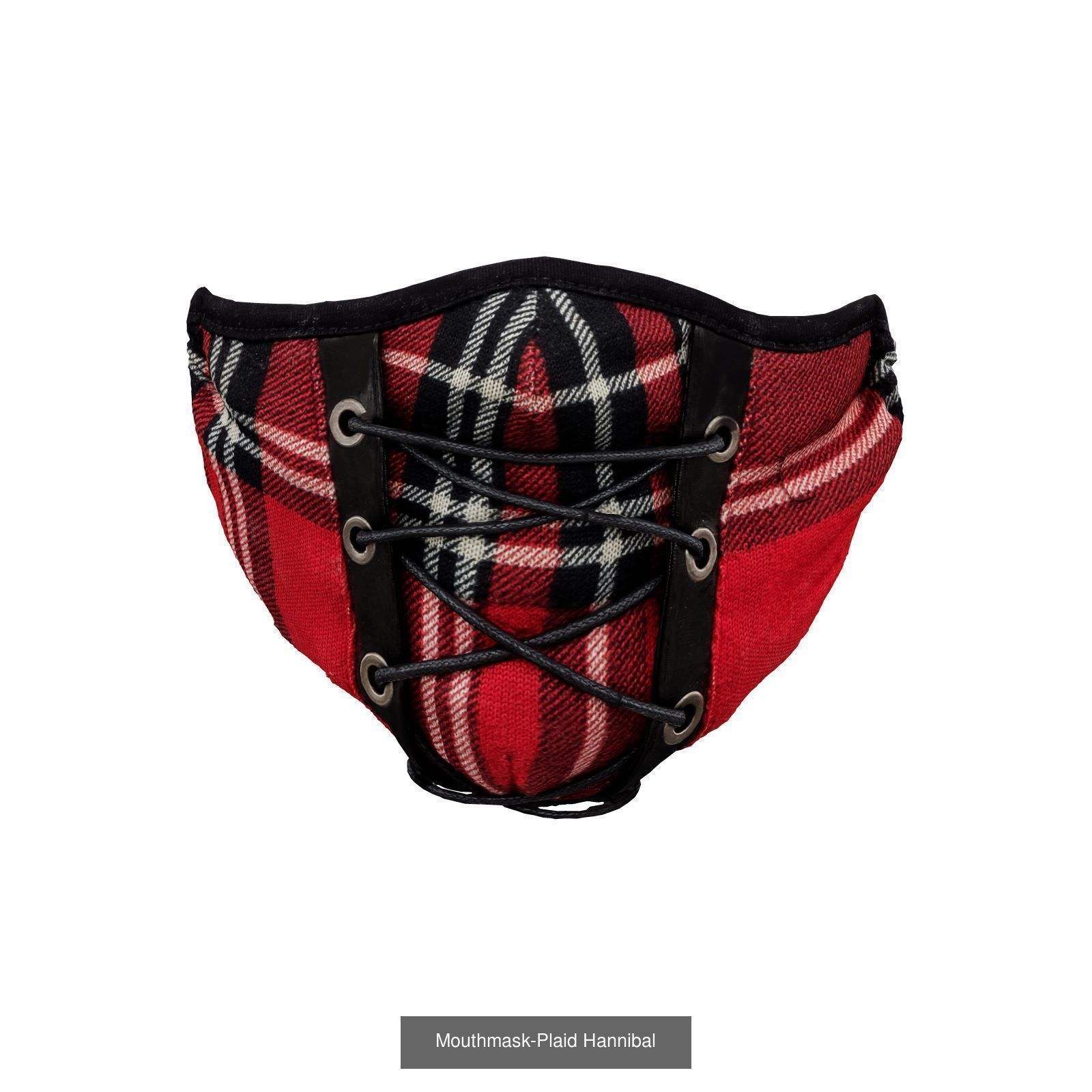 4 Mouth Masks 3D Model Collection_2