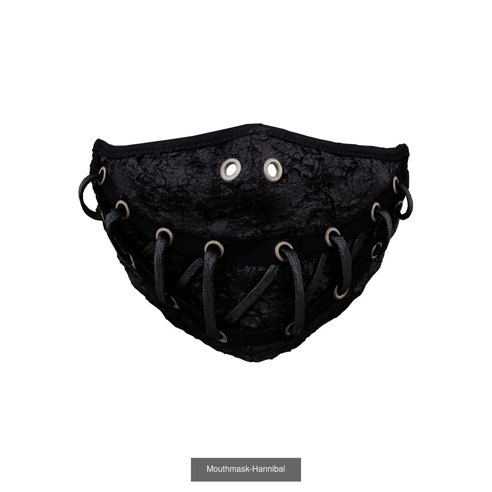 4 Mouth Masks 3D Model Collection_4