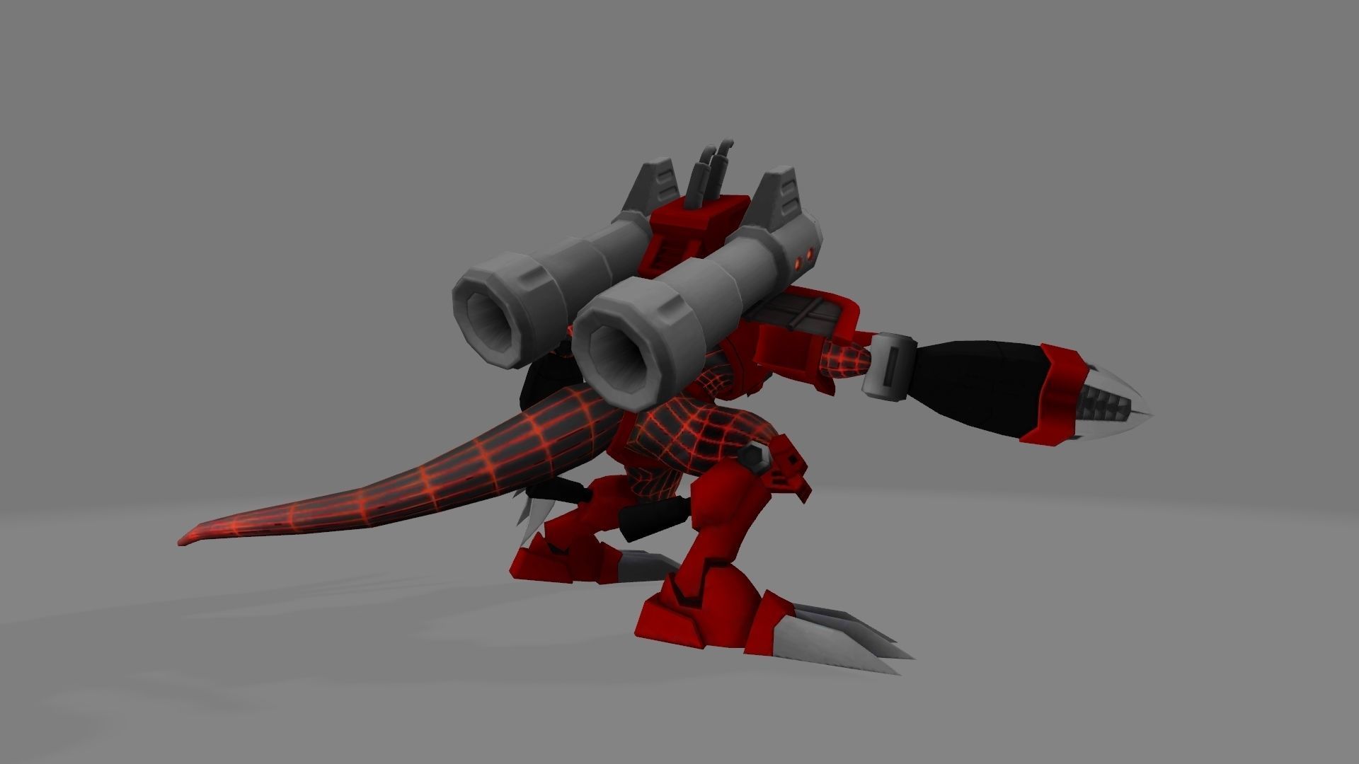 Chaosdromon dinosaur 3D print model_3