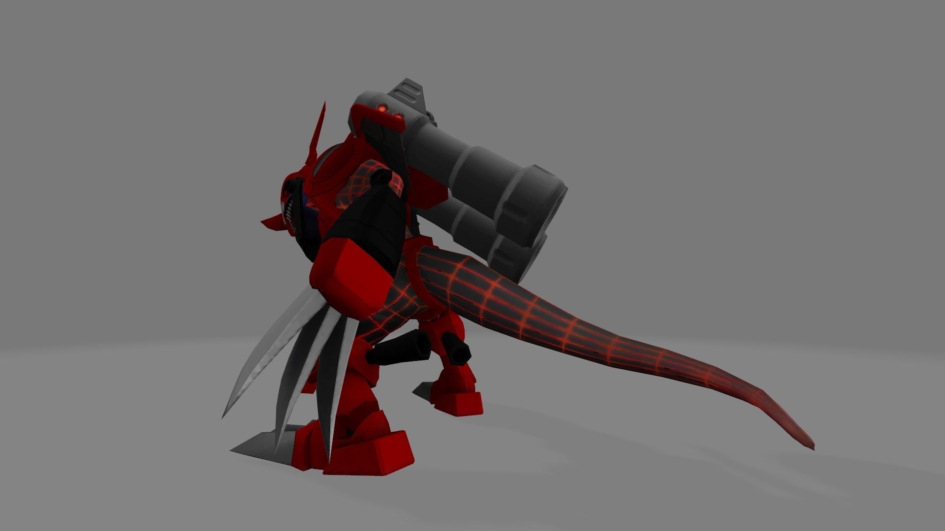 Chaosdromon dinosaur 3D print model_2