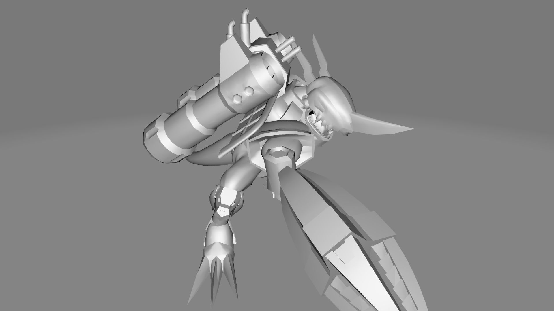 Chaosdromon dinosaur 3D print model_9