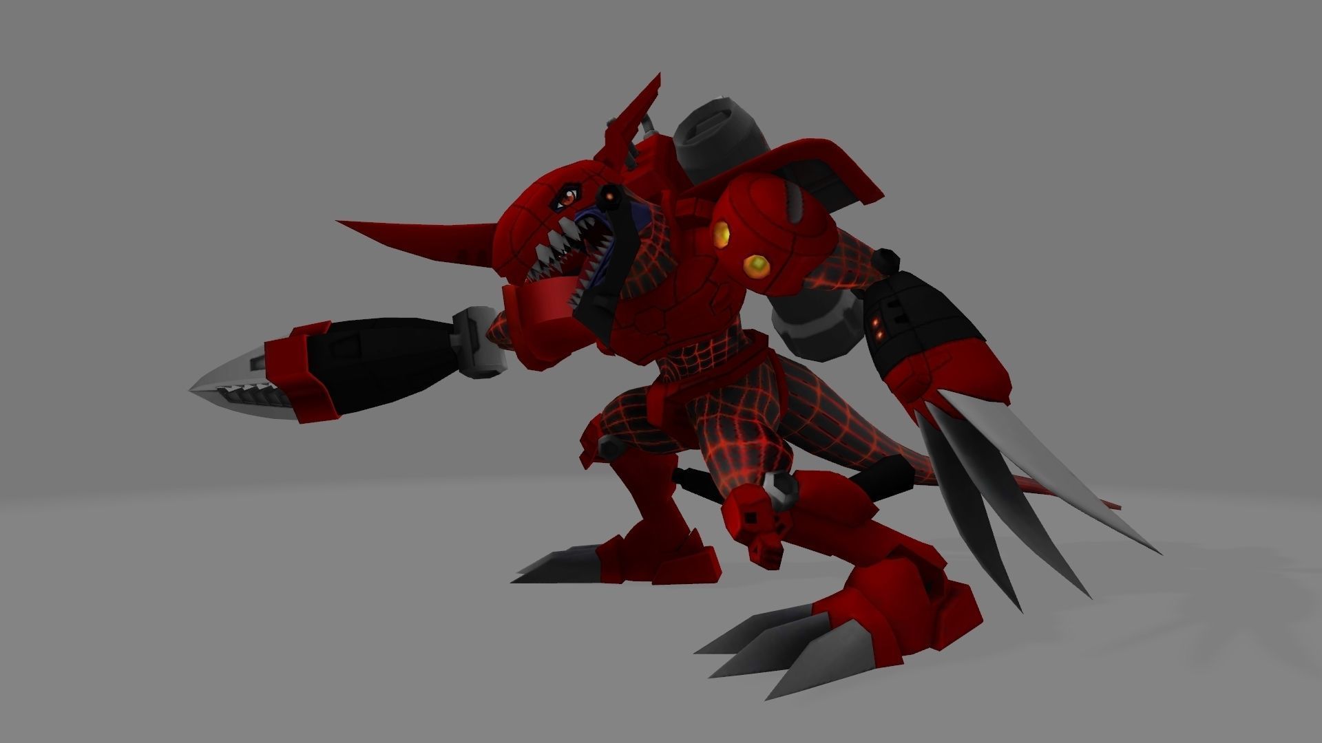 Chaosdromon dinosaur 3D print model_1