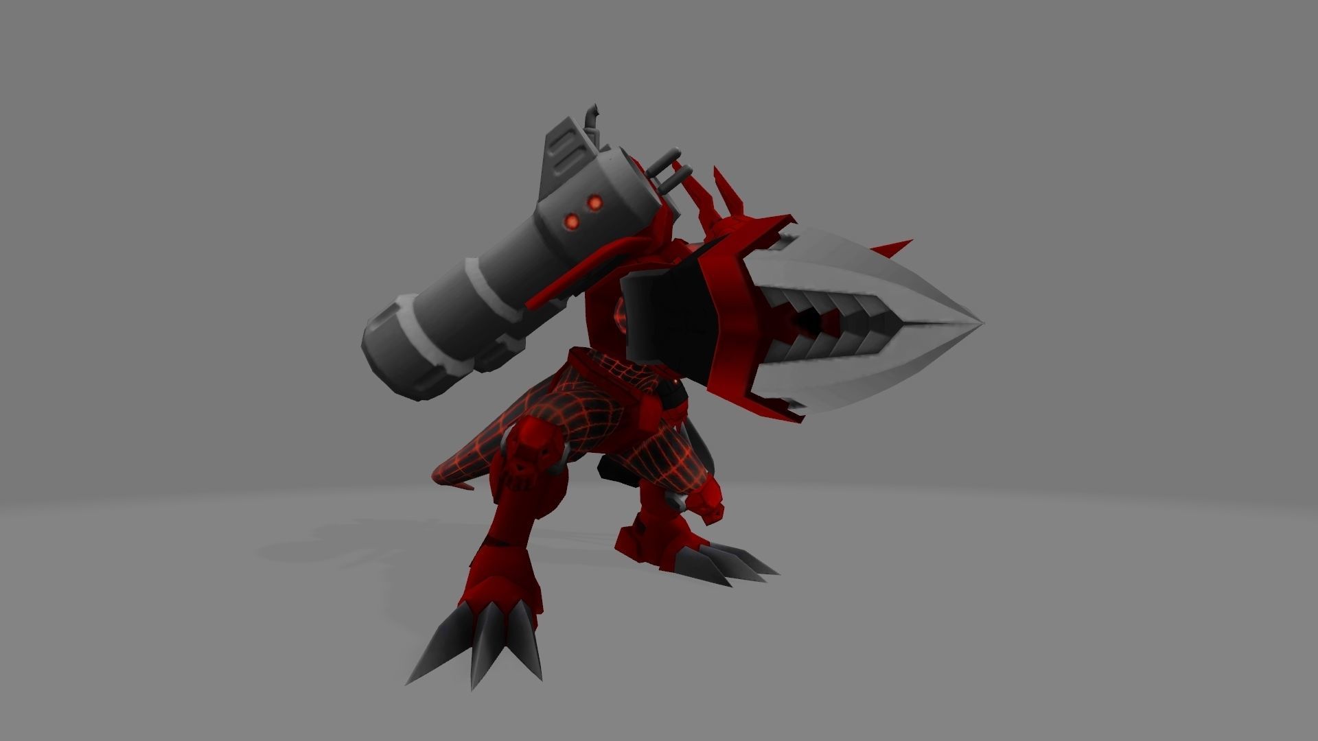 Chaosdromon dinosaur 3D print model_4