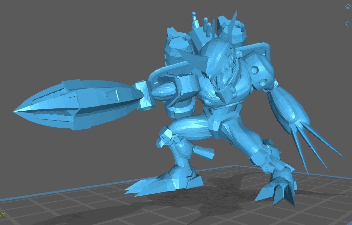 Chaosdromon dinosaur 3D print model_10