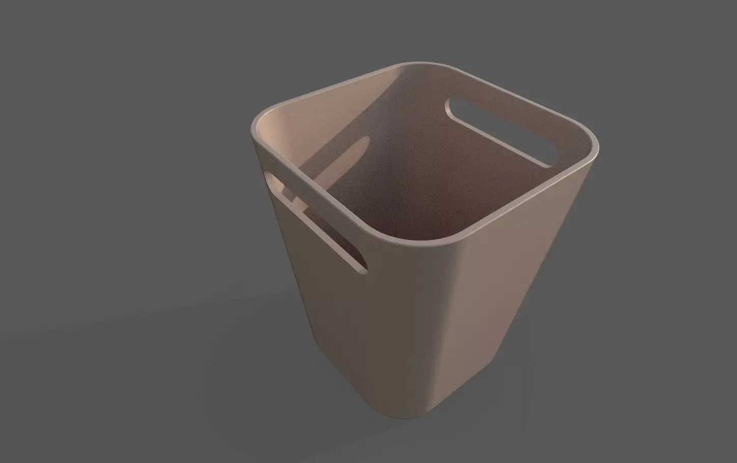Trashbin M6 Low-poly 3D model