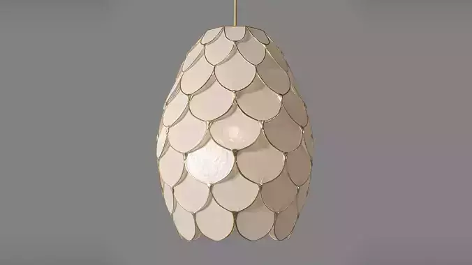 Phillipa Capiz Pendant 3D model