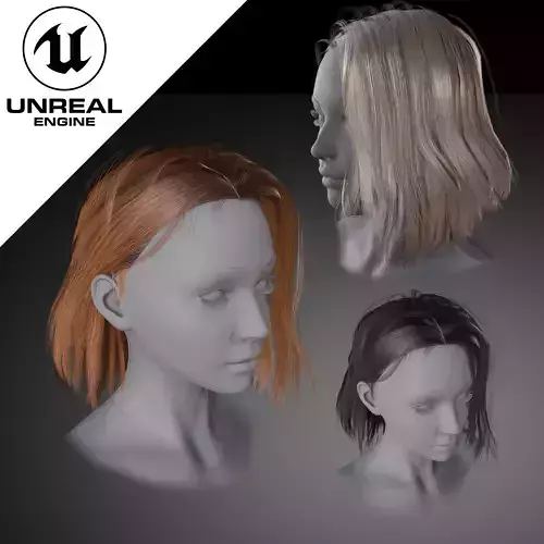 Realtime Medium Length Hairstyle